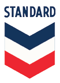 Standard Oil of California logo to depict 1940s timeline entry. First detergent additive for passenger cars (1941). Oronite Chemical Company formed under Standard Oil of California. Oak Point manufacturing plant opened, began supplying additives to help extend the range of the U.S. submarine fleet (1943). First to develop detergent Alkane, the basic ingredient in most synthetic household detergents (1946).