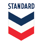 Standard Oil of California logo to depict 1940s timeline entry. First detergent additive for passenger cars (1941). Oronite Chemical Company formed under Standard Oil of California. Oak Point manufacturing plant opened, began supplying additives to help extend the range of the U.S. submarine fleet (1943). First to develop detergent Alkane, the basic ingredient in most synthetic household detergents (1946).