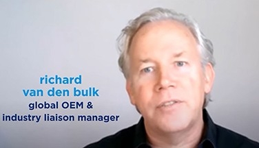 Screen shot of Richard speaking in a video